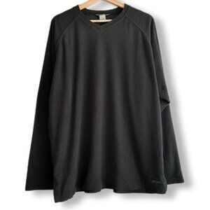 MEC | Polartec Cozy Waffle Base Layer V-neck Top Black Men's Sz XL
